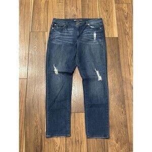 Michael Kors Jeans Women’s Sz 12 Dillon Relaxed Straight Leg Denim Distressed